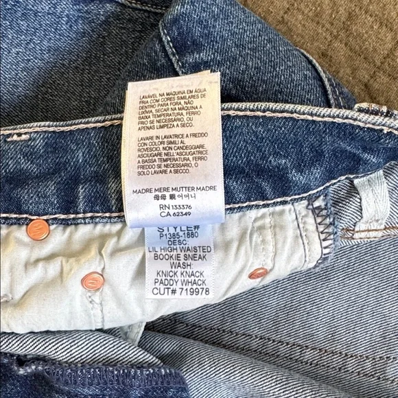 nwt mother lil bookie sneak high waist bootcut - Picture 7 of 11